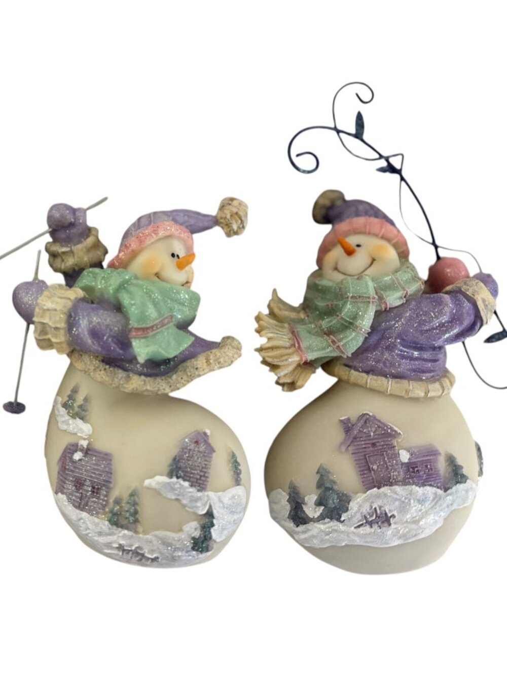 3 COLLECTIBLE HOME INTERIOR WINTER SNOWMEN